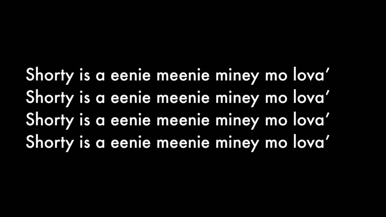 justin bieber eenie meenie with lyrics